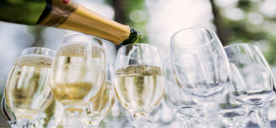 Vinho tranquilo e borbulhante